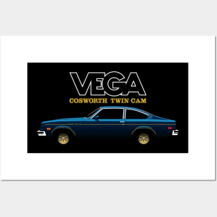 Cosworth Vega Dark Blue Metallic Posters and Art